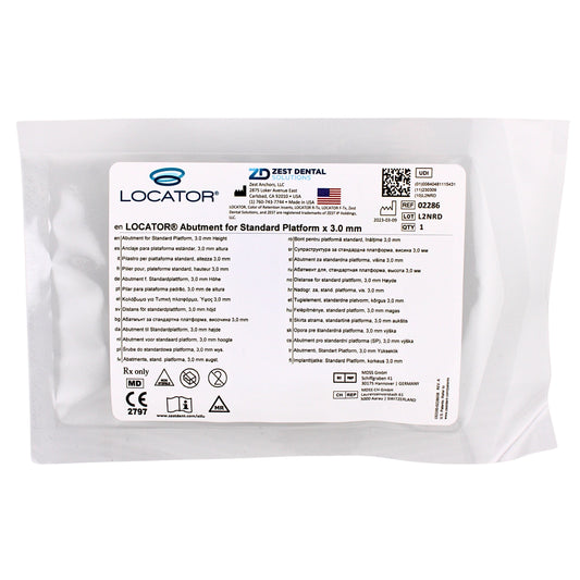 Dental Locator Abutment for Paltop Advanced Internal Implants, Standard Platform, Ref#02286, By Zest Dental Solutions