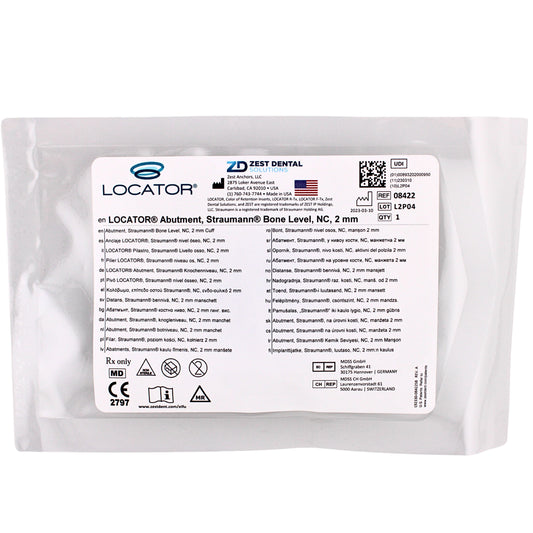 Dental Locator Abutment for Straumann Bone Level Implants, Narrow CrossFit, Ref#08422, By Zest Dental Solutions