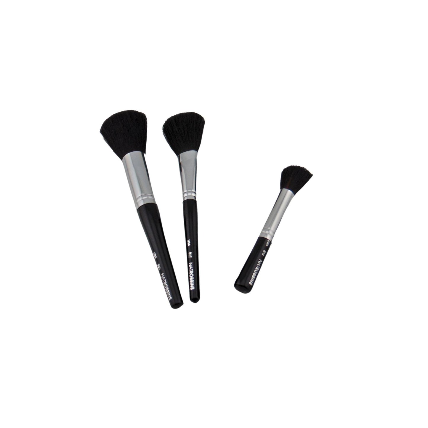Nat Robbins 3 Make Up Brushes Sizes: B12, B17, B20, 1 Set Each, By Nat Robbins