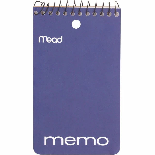 Mead "3 x5" Memo Notebook 1 Ct Assorted Colors 60 Sheets, 1 Each, By Mead Johnson Corporation