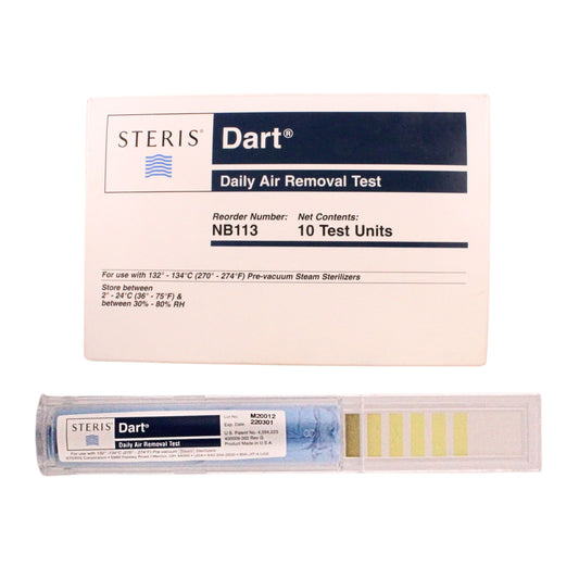 Dart Daily Air Removal Test NB113, 10 Test Count Units, By Steris Corporation