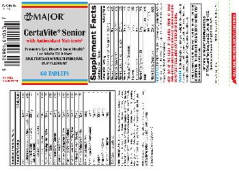 Major Senior Multivitamin/Multimineral Multi Tb 60ct