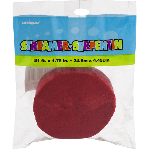 Uni Red Streamers