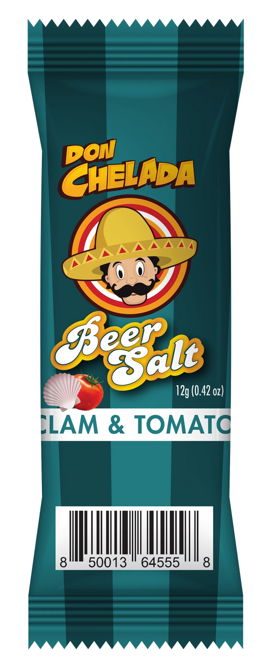 Don Chelada Beer Salt Clam and Tomato 12G 1 Individual Packet Each, By Don Chelada