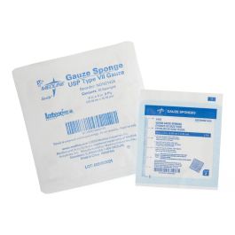 Gauze Sponge 8"X4" 12ply Sterile Lf 2/Pk 50/Bx