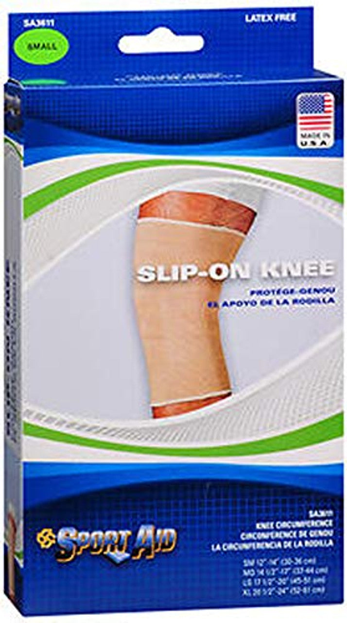 Sportaid Knee Brace Slip On, Beige, small of size: 12 14 inches, -1 ea