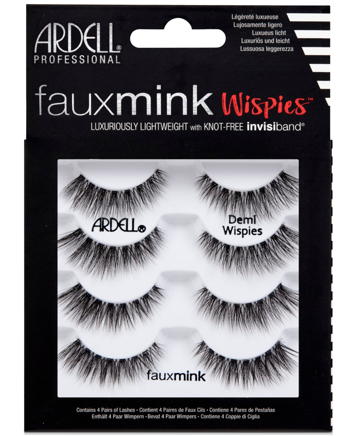 Ardell Faux Mink Lashes -Demi Wispies 4-Pack