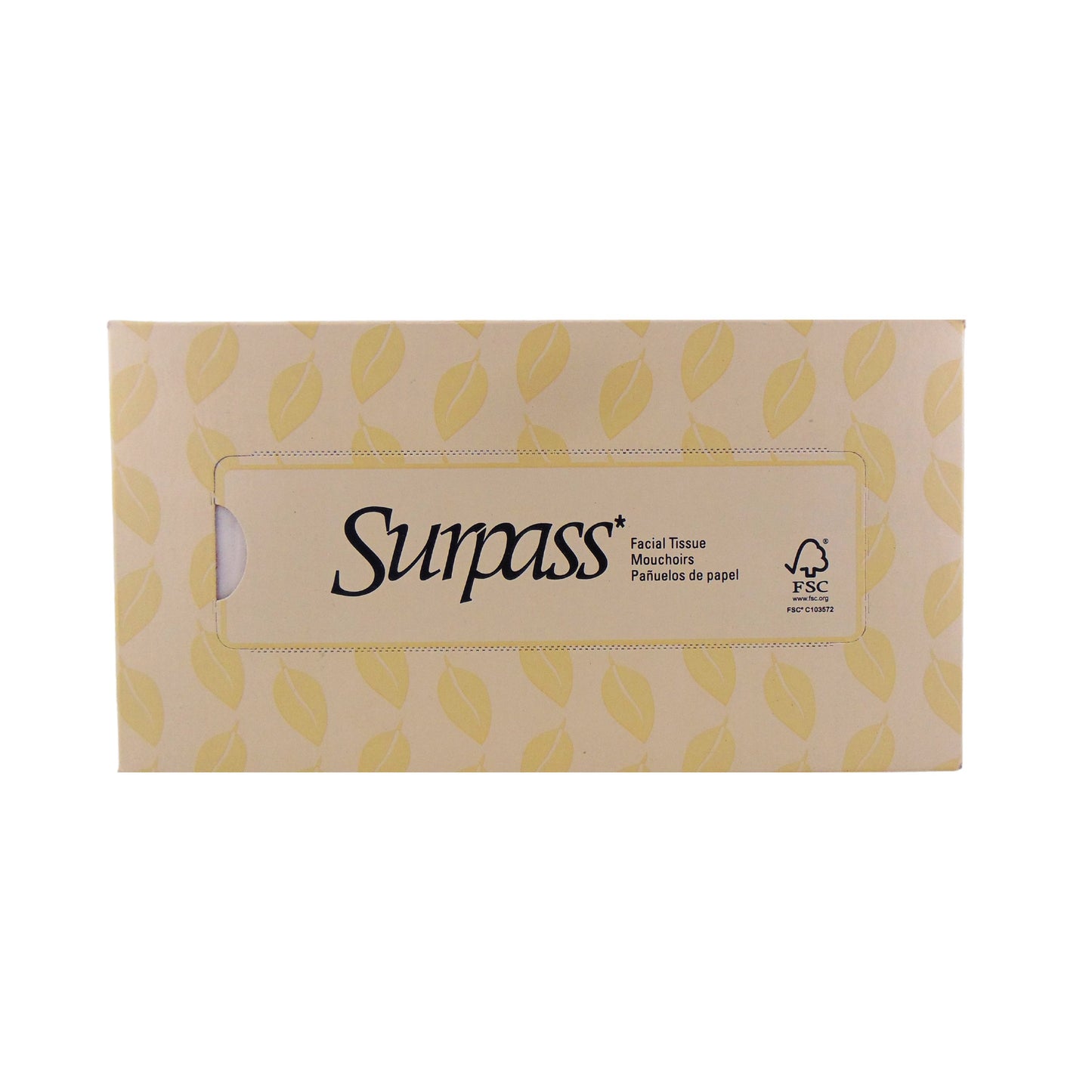 Surpass Facial Tissues, 100 Count, 1 Box Each, By Kimberly Clark