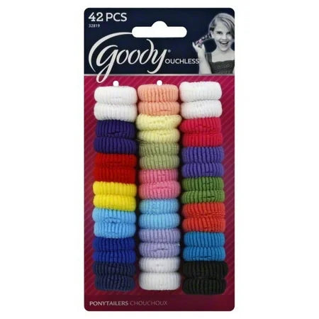 Goody Ouchless Tiny Terry Ponytailer, 42 Count