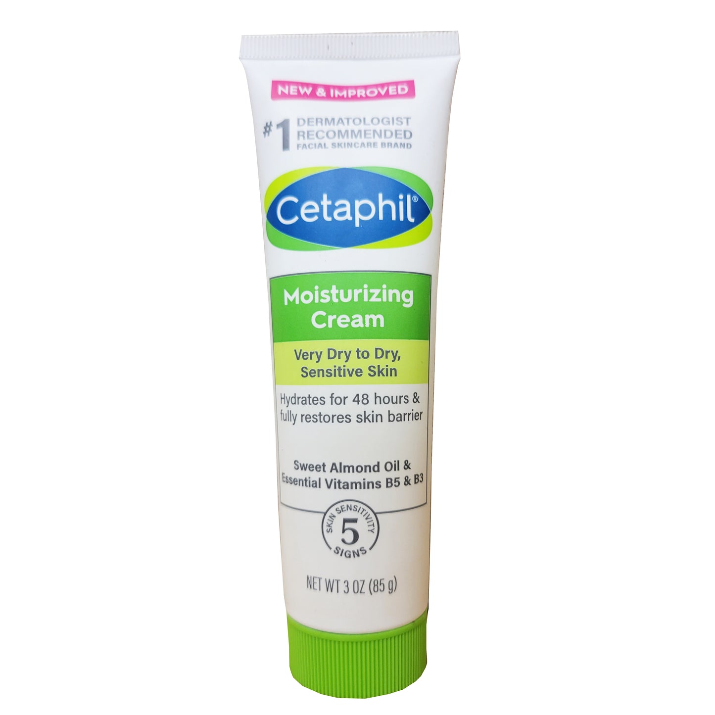 Cetaphil Moisturizing Cream, Very Dry to Dry Sensitive Skin, 3 Oz., 1 Tube Each, By Galderma