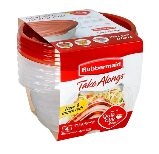 TakeAlongs 3.2 Cups Clear Food Storage Container 4 ct, 1Pk by Rubbermaid