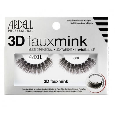 Ardell False Eyelashes 3d Faux Mink 860, 4 Pairs
