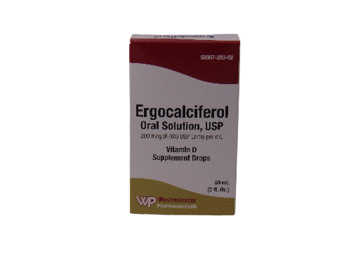 Ergocalciferol Oral Solution 200 MCG 2Fl Oz, 1 Each, By Westminster Pharmaceuticals