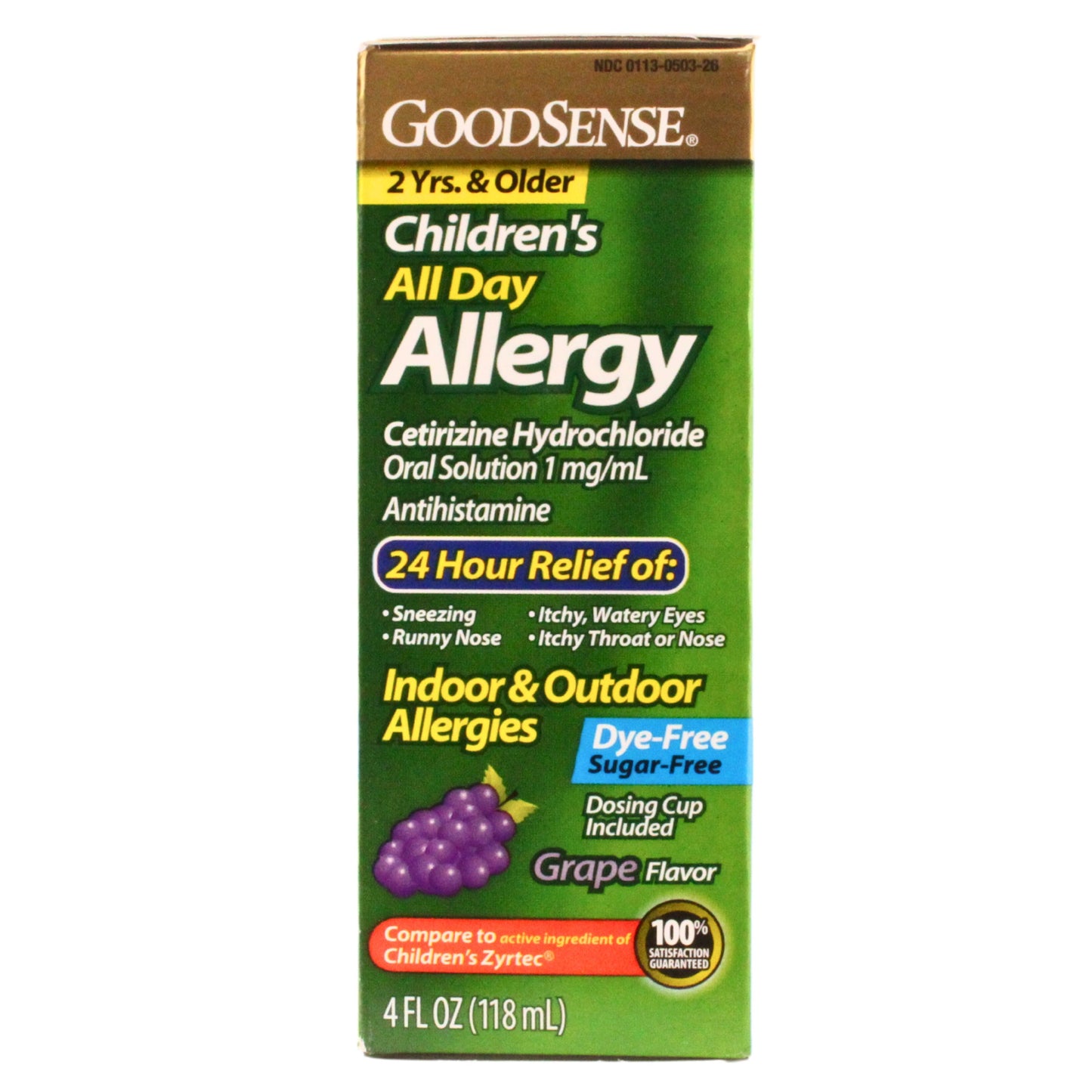 GoodSense Children's All Day Allergy, 4FL OZ, 1 Box Each, By Perrigo
