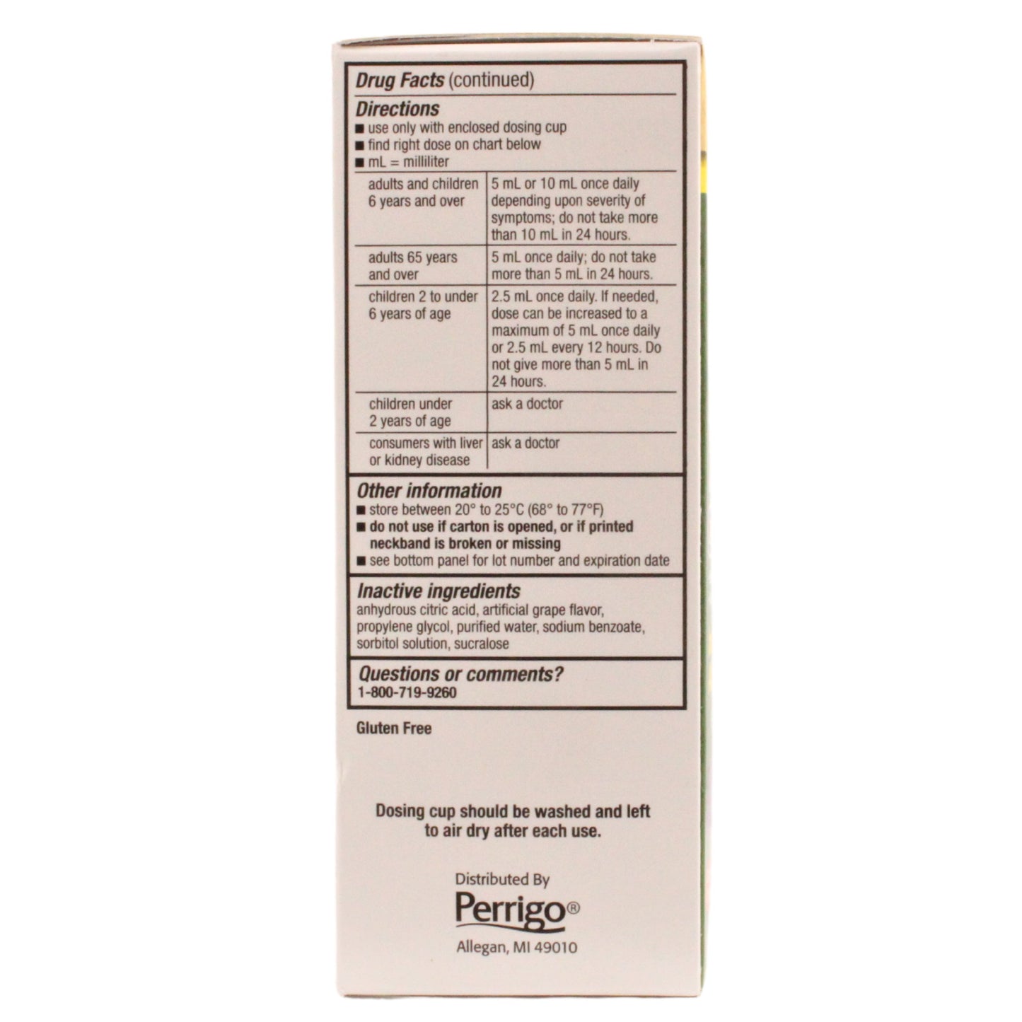GoodSense Children's All Day Allergy, 4FL OZ, 1 Box Each, By Perrigo