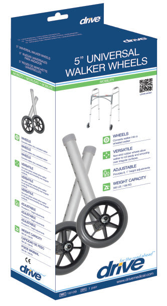 Drive Walker Wheel 5" Pair