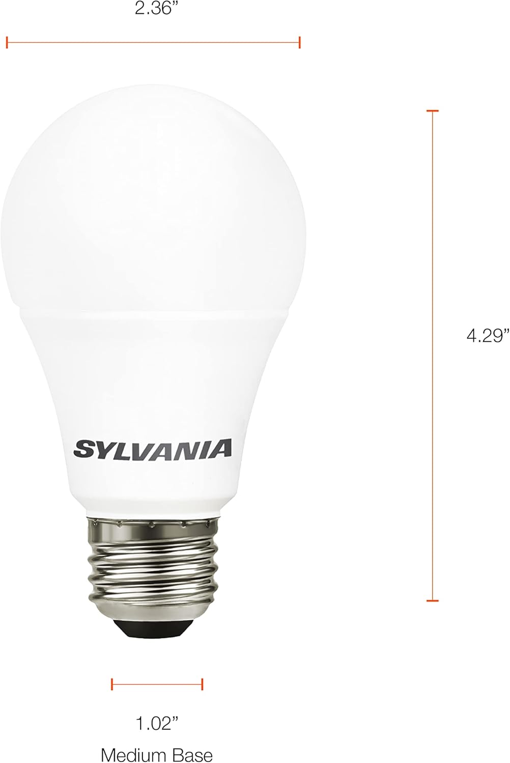SYLVANIA LED Bulb, 100W, Medium Base, Frosted Finish, 1500 Lumens, Daylight 1 Pack , 1 Each, By Ledvance LLC