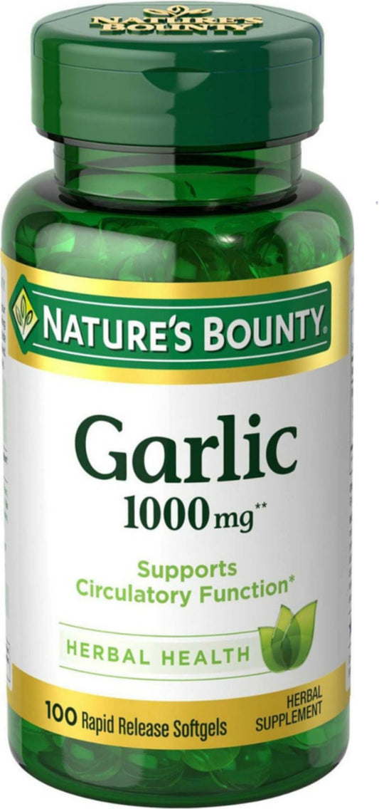 Nature's Bounty - Supplement - Garlic Odorless 1000 mg Softgels 100.00 ct