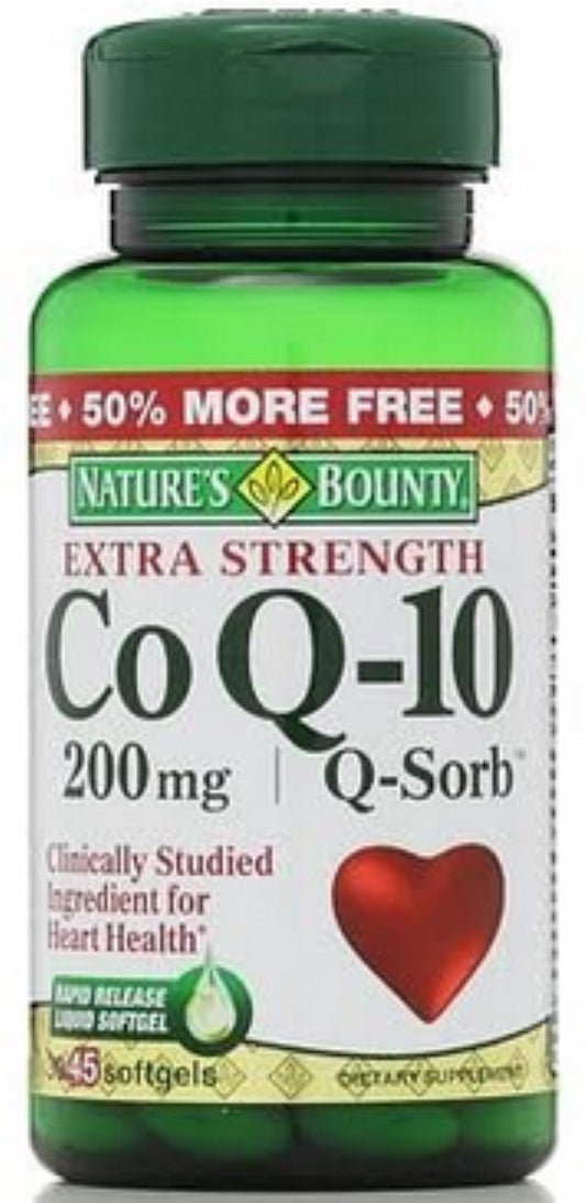 Nature's Bounty - Co Q-10 - Q-Sorb 200 mg Extra Strength 45.00 ct