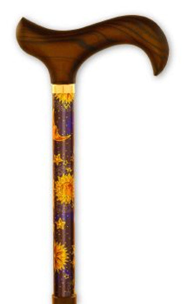 Alex Orthopedic Travel Folding Cane with Slim Line Handle Celestial 33 - All