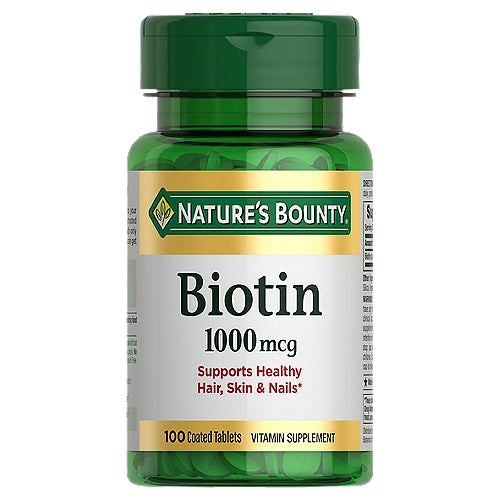Nature's Bounty Biotin, 1000 Mcg, Coated Tablets