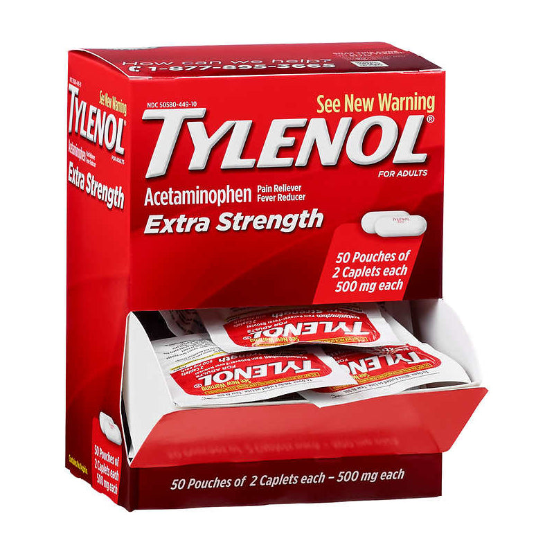 Tylenol Capl Ext/Str Disp 2x50