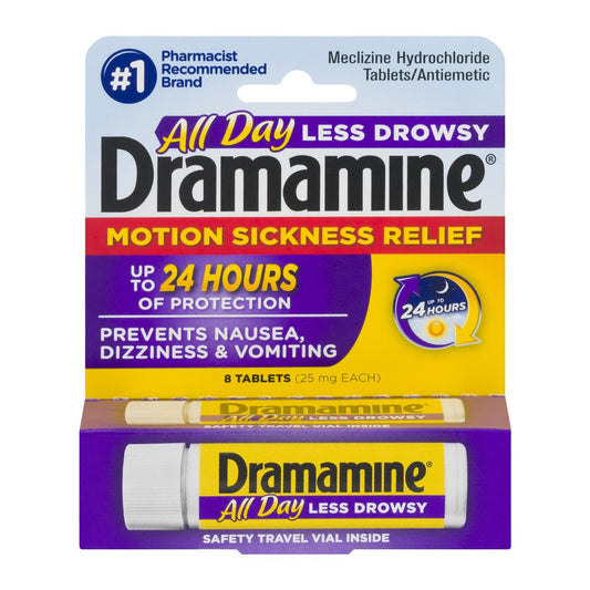Dramamine Less Drowsy Tab 8