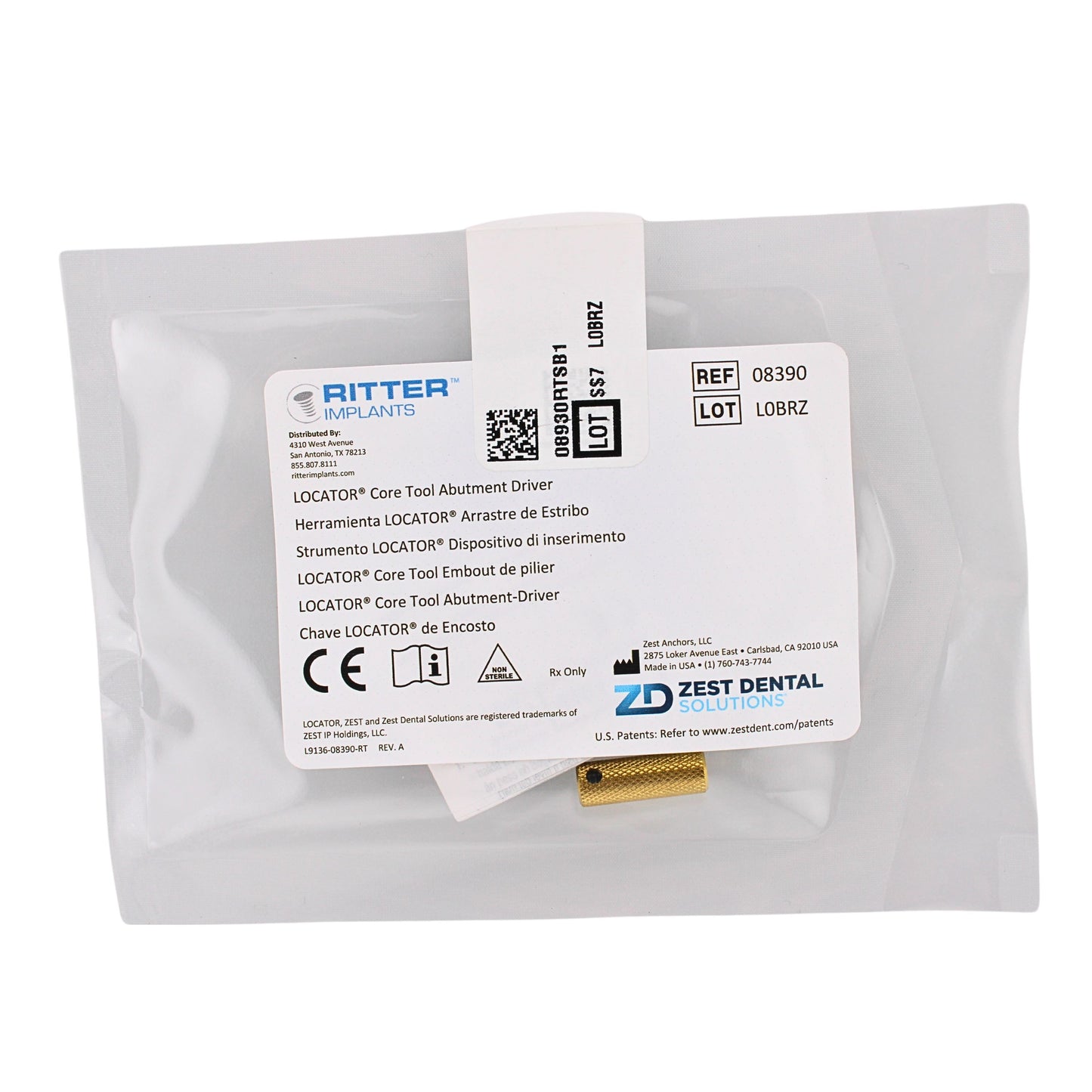 Dental Locator Core Tool End, Ref#08390, By Zest Dental Solutions