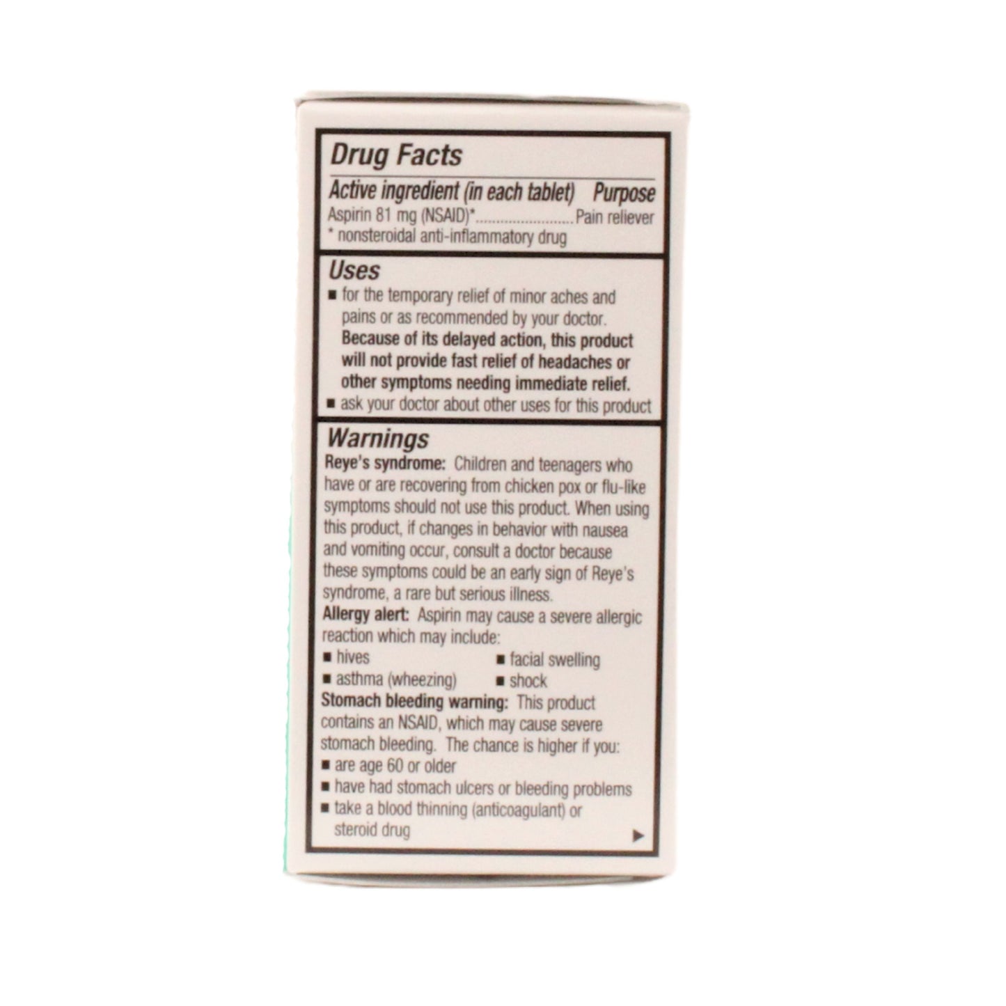 GoodSense Aspirin Regimen Pain Reliever 81 mg, 120 Tablets, 1 Each, By Perrigo