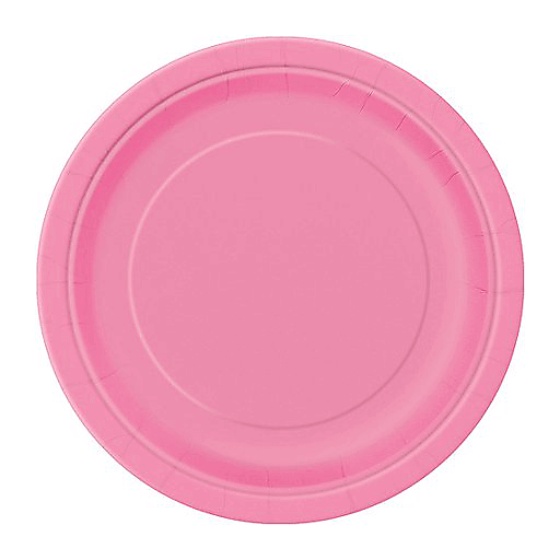 Unique 9"Plate Hot Pink 16 Ct, 1 Pack Each, By Unique Industries, Inc.