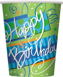 Uni Bright Bday Cup 8ct