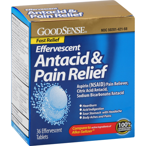 Goodsense Antacid + Pain EffeRevlonescent Tablets 36ct