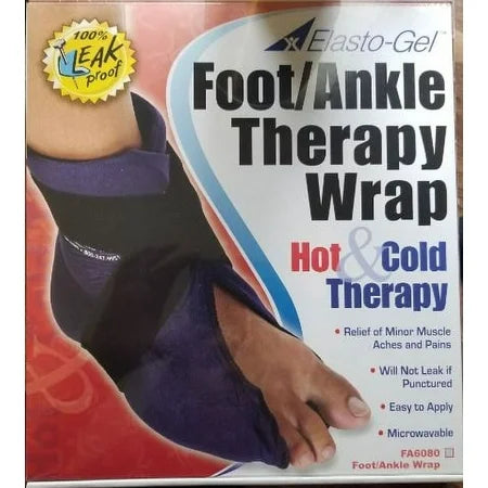Elasto Gel Hot/Cold Foot/Ankle Wrap, 1 Each, By Southwest Tech