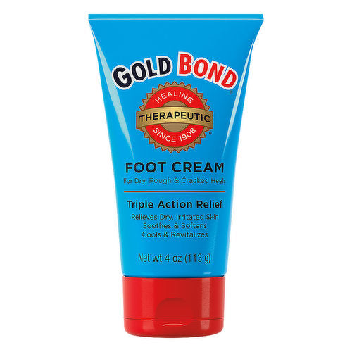 Gold Bond Triple Action Relief Therapeutic Foot Cream 4 Oz