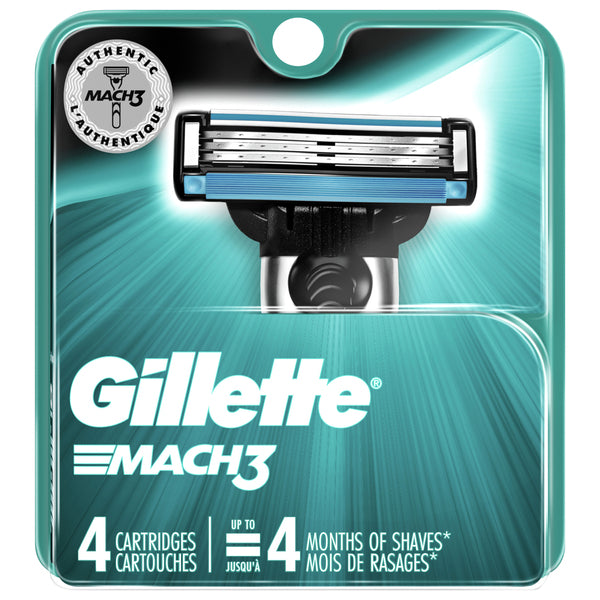 Gillette Mach3 Razor Cartridges 4ct