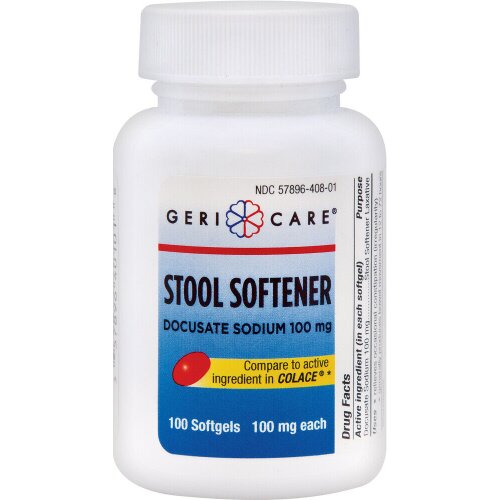 Docusate Sodium Softgels 100mg 100ct