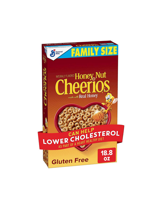 Honey Nut Cheerios, Family Size 18Oz, 1 Each, By General Mills