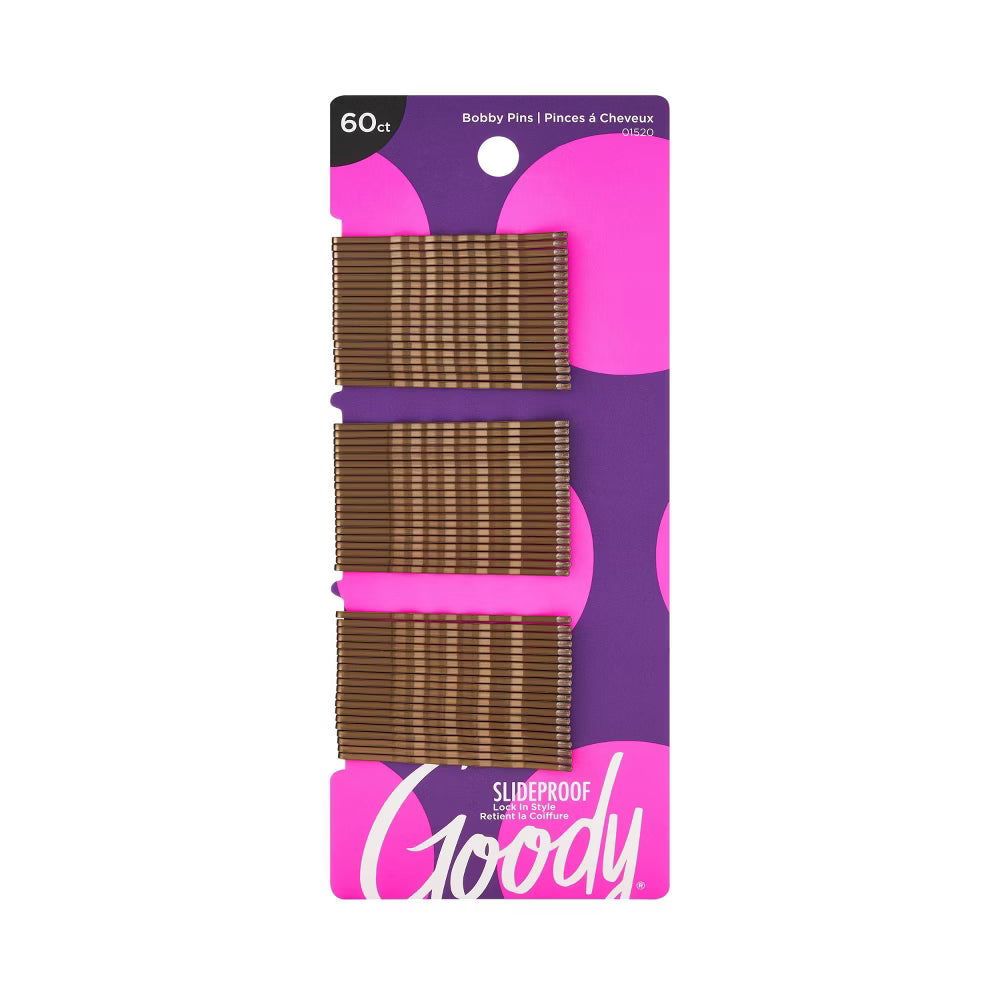 Goody Small Brown Bobby Pins 60ct 1 pack