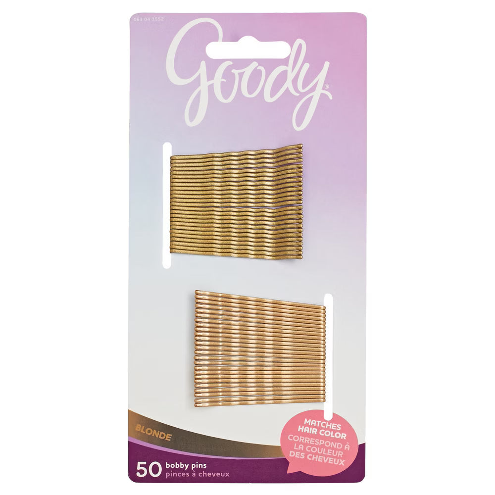 Goody Metallic Finish Bobby Pin, Blonde, 50 Count, 1 Pack Each, By Goody Products, Inc.