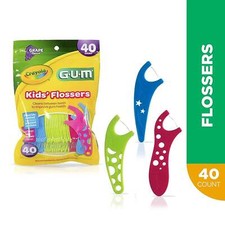 Crayola Kids' Flossers, 40 Ct, 1 Each by GUM