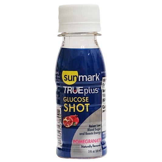 TRUEplus Glucose Shot, Pomegranate, 2 Fl. Oz. Bottle, 1 Bottle Each, By SunMark