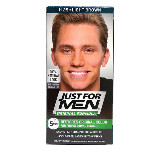 Just For Men Original Formula, Restores Original Color, H25 Light Brown, 1 Each, By Combe Inc.