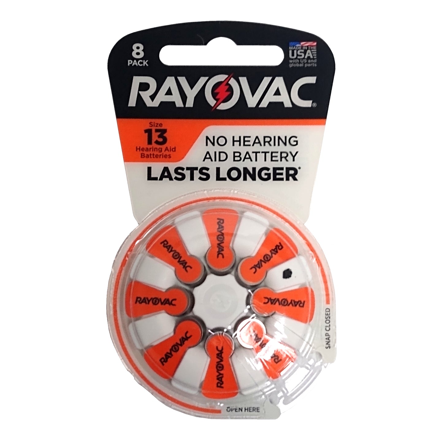 Rayovac Hearing Aid Battery, 1 Pack, 8 Pieces Each, By Energizer Brands LLC
