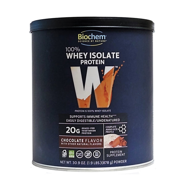 Biochem 100% Whey Isolate Protein, Chocolate Flavor, 30.9 oz., 1 Each, By Country Life, LLC