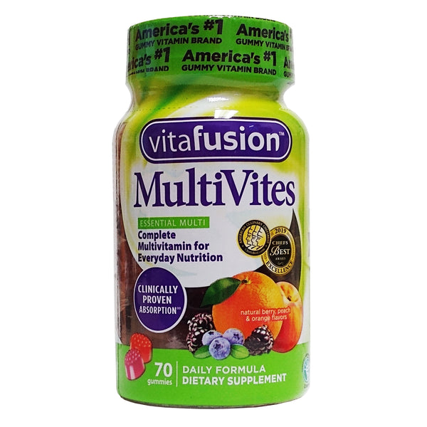 Vita Fusion MultiVites Complete Multivitamin 70 Count, Assorted Natural Flavors, 1 Each, By  Church and Dwight