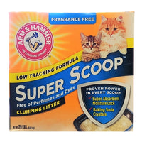 Arm & Hammer Fragrance-Free Super Scoop Clumping Litter for Cats, 20 lbs., By Church and Dwight
