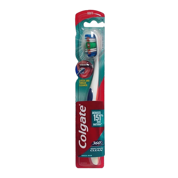 Colgate 360 Degree Whole Mouth Clean Toothbrush, 1 Each, By Colgate-Palmolive