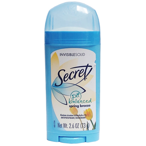 Secret Invisible Solid Deodorant, Spring Breeze, 2.6 Oz., 1 Each, By P&G