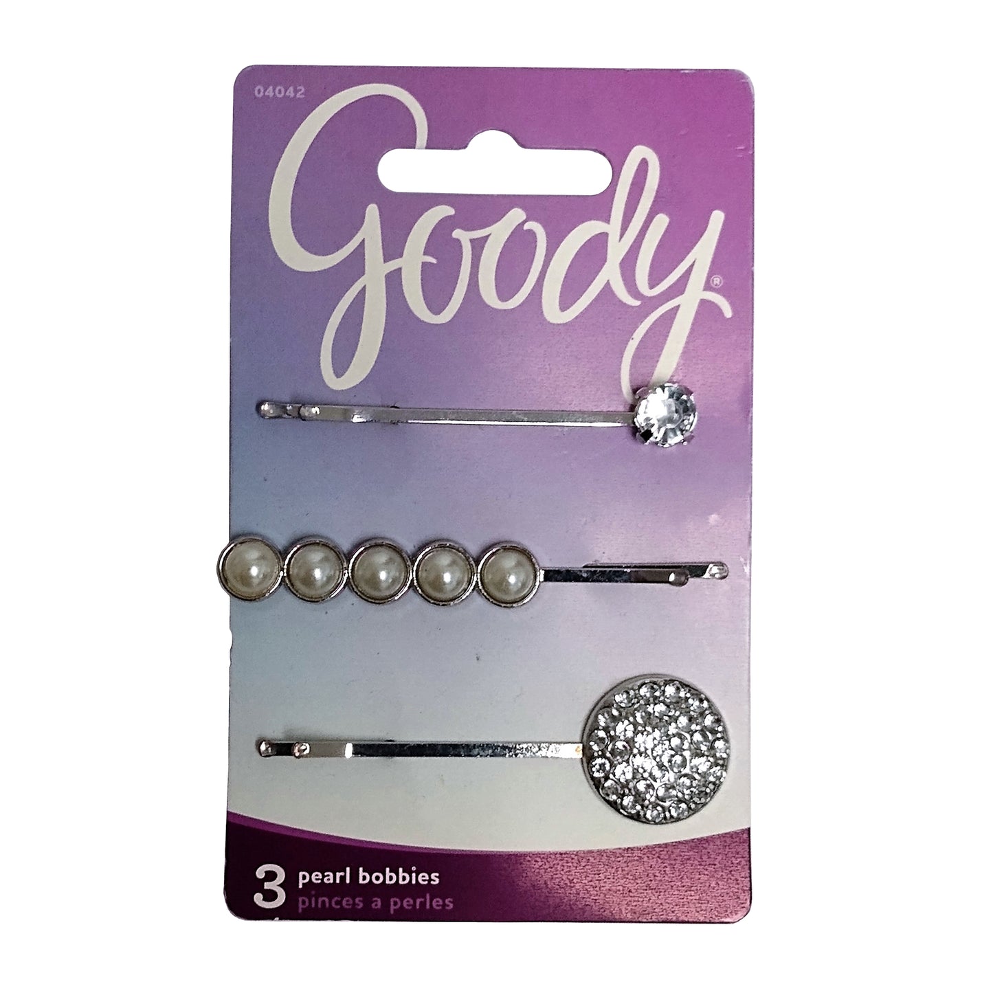 Goody Women's Luxe Diamond And Pearl Wardrobe Pack Bobby Slides, 3 Ct., 1 Pack Each, By Sanford