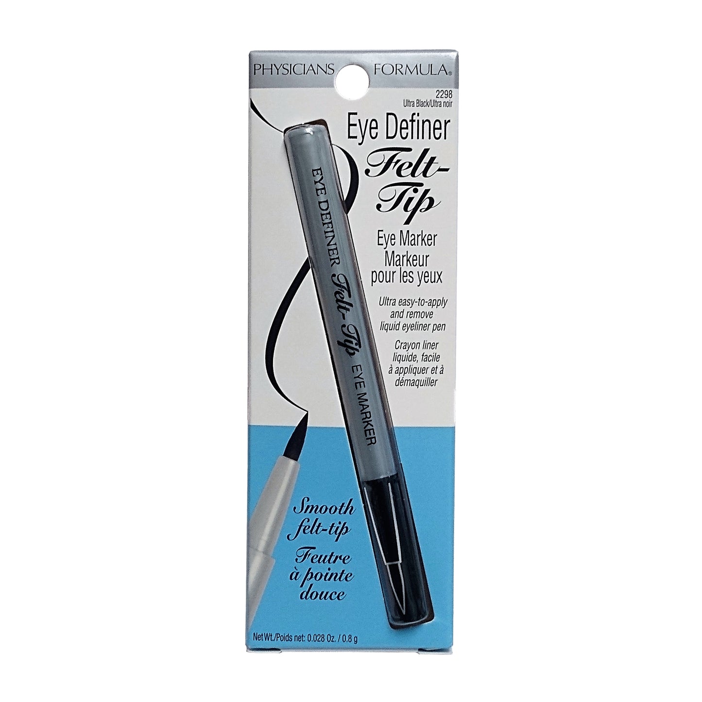 Physicians Formula Eye Definer Felt Tip Eye Marker, Ultra Black 0.028oz., 1 Each, By Physicians Formula